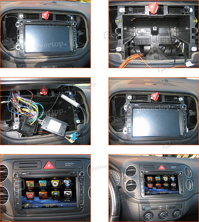 montage autoradio gps volkswagen golf plus 2008